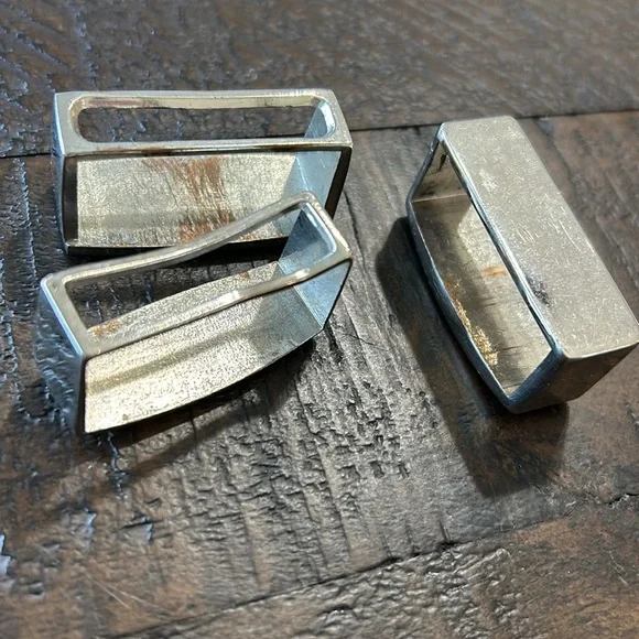 Set of 4 Metal Rhinestone Belt Buckles - Picture 2 of 4